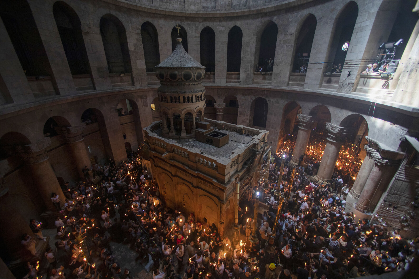 APTOPIX Israel Palestinians Holy Fire